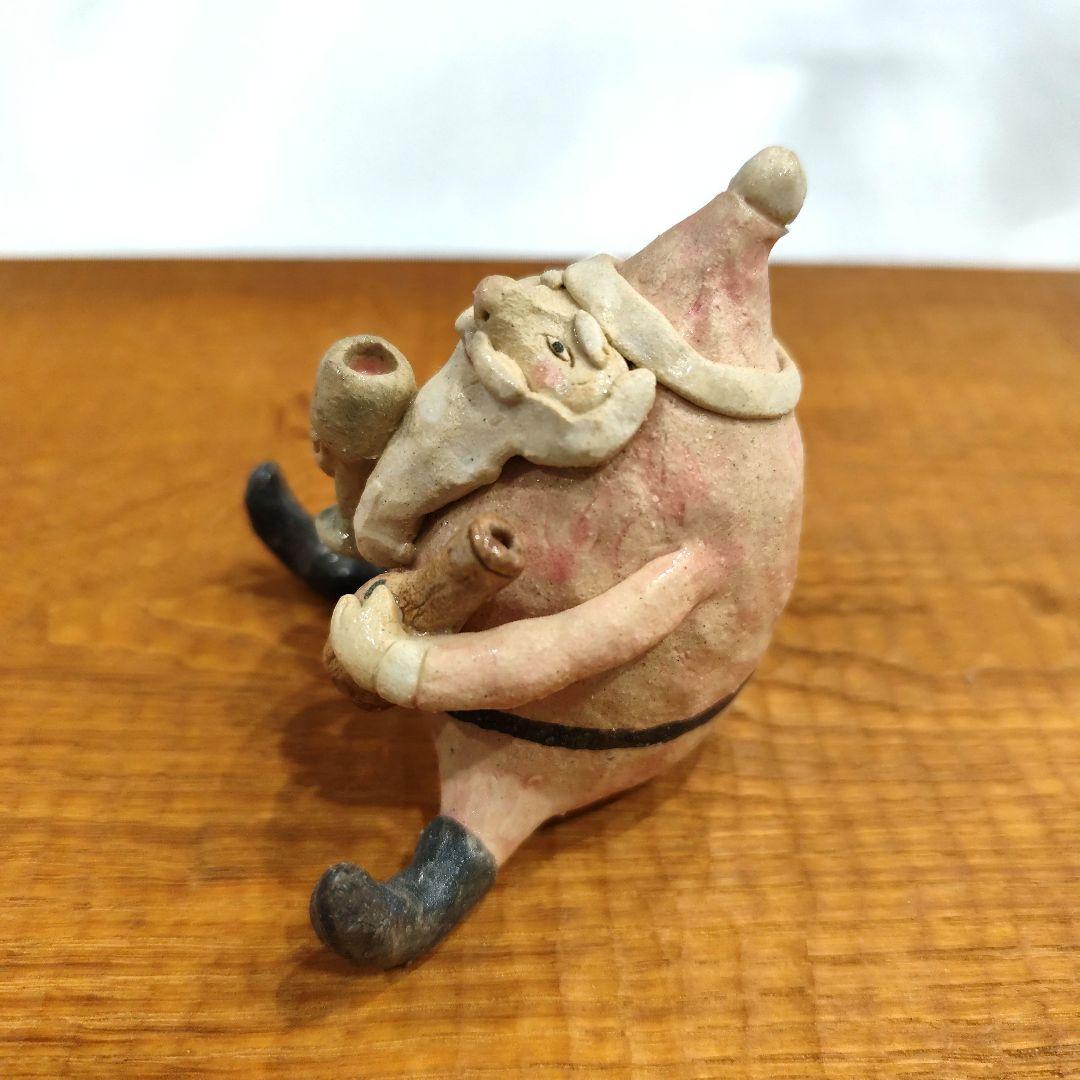 人気作家★大野素子★サンタクロース クリスマス 陶人形 信楽焼