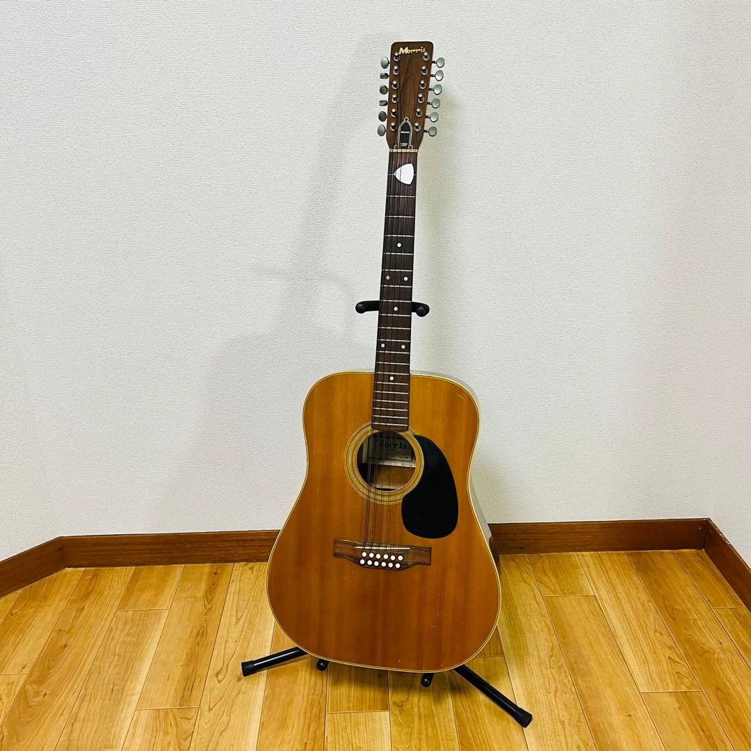 超希少品 MORRIS B23 12弦ギター ヨシノ製ヴィンテージアコギ - メルカリ