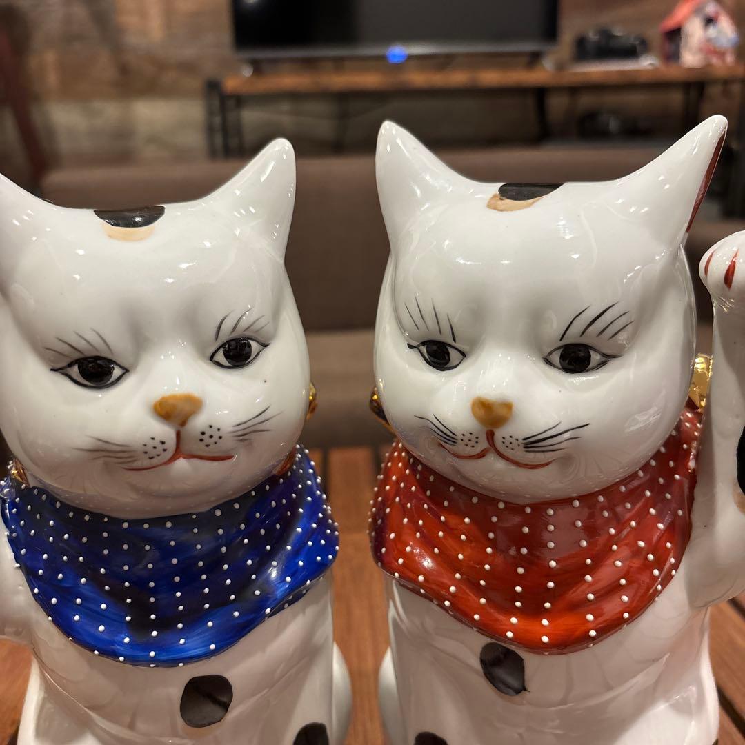 招き猫 2匹セット