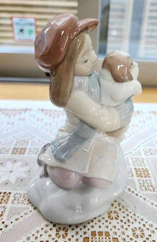 極美品 LLDRO リヤドロ 犬と少女