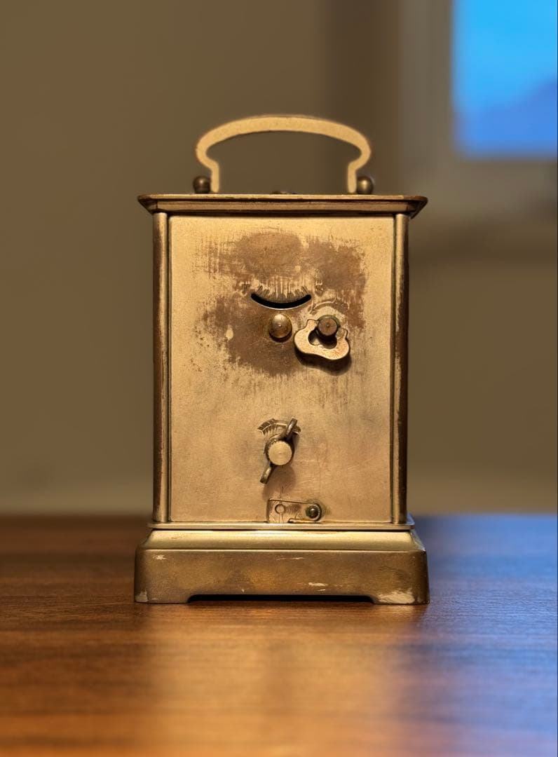 置時計 稼働品 枕時計 精工舎 古時計 ボンボン時計 ゼンマイ 昭和レトロ