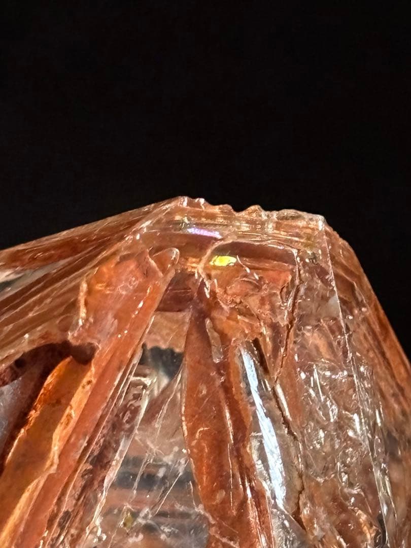 マダガスカル産　レッドクレイエレスチャル　68g ウィンドウクォーツ　高透明度