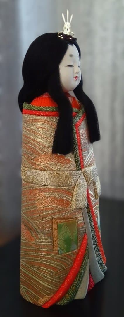 江戸木目込人形　雛人形　朱礼
