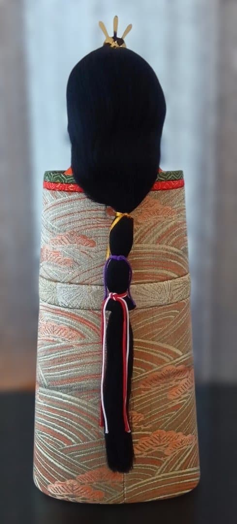 江戸木目込人形　雛人形　朱礼