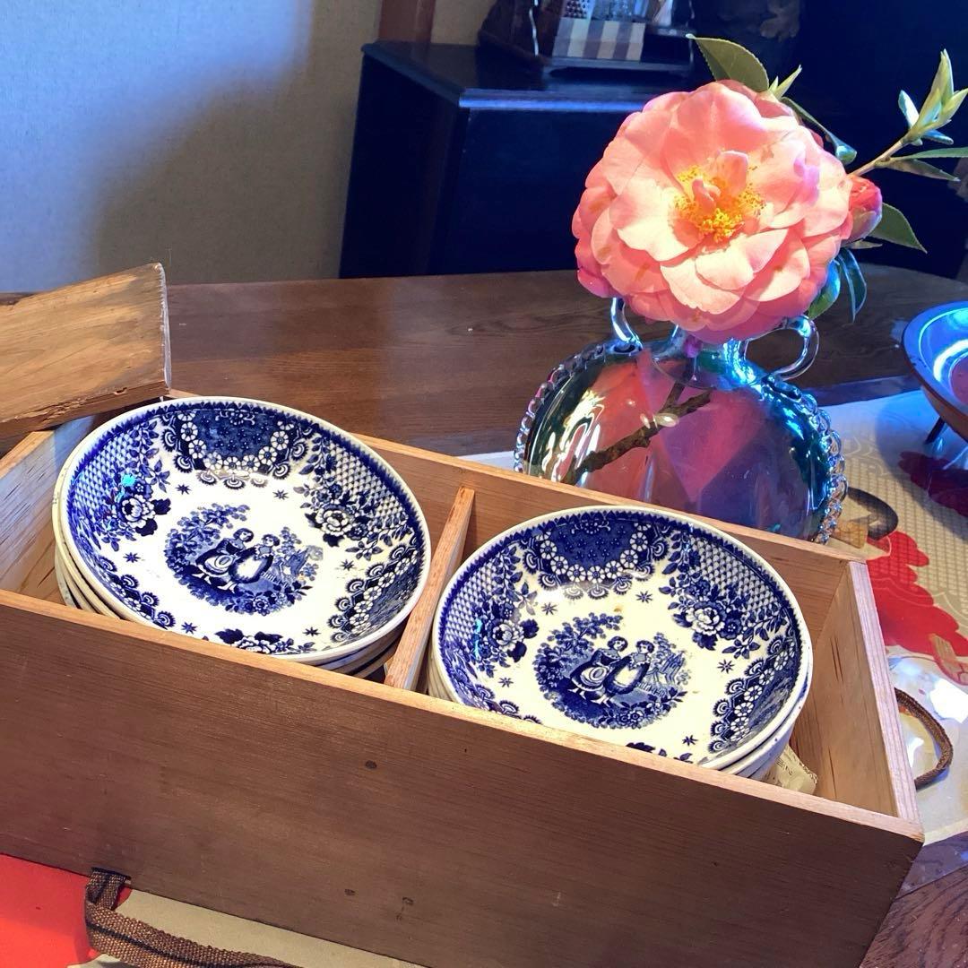 A926 オランダ ボッホ.フレール窯 オランダ皿 少年少女 青絵￼ - メルカリ