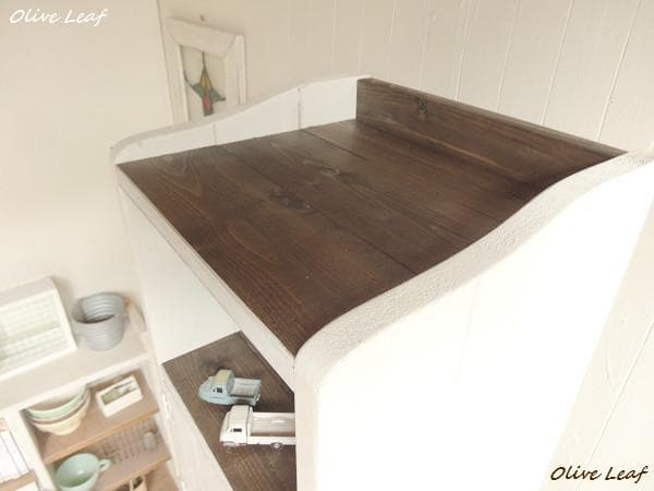 サイズデザインオーダー可！6段4扉スリムキャビネットシャビーエスプレッソ受注製作