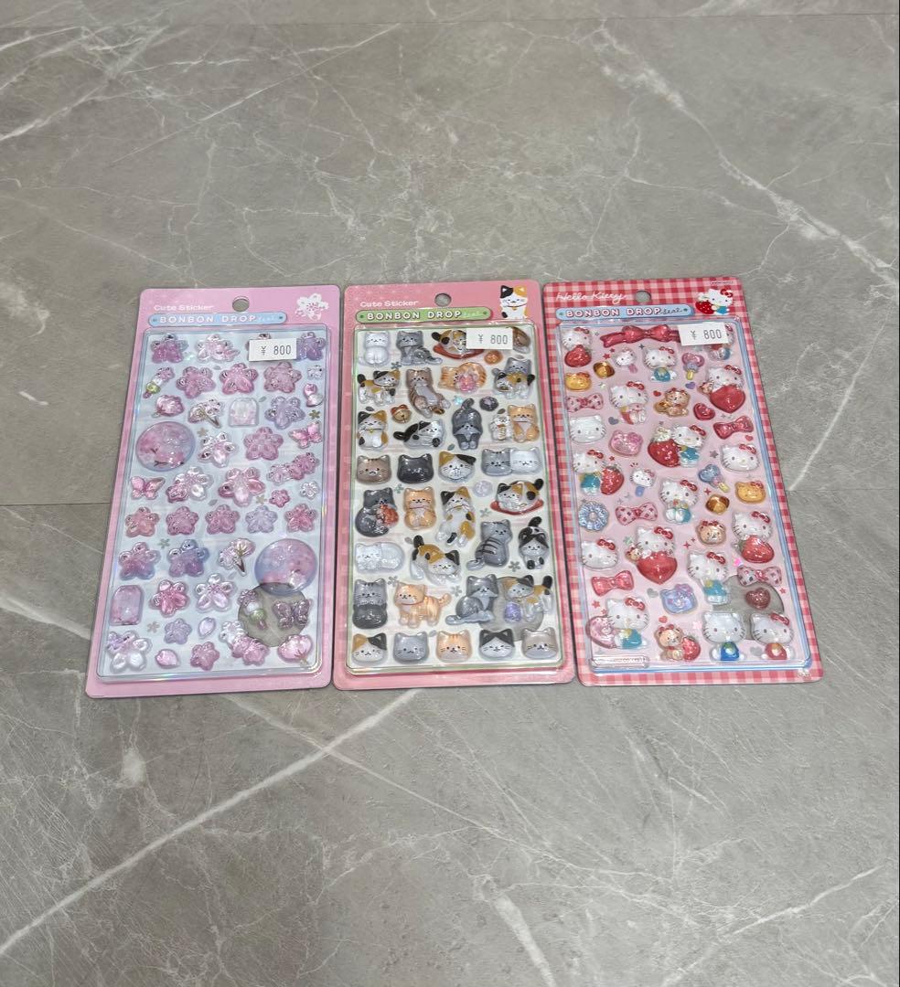 【正規品】 ボンボンドロップシール 和柄 9枚セット