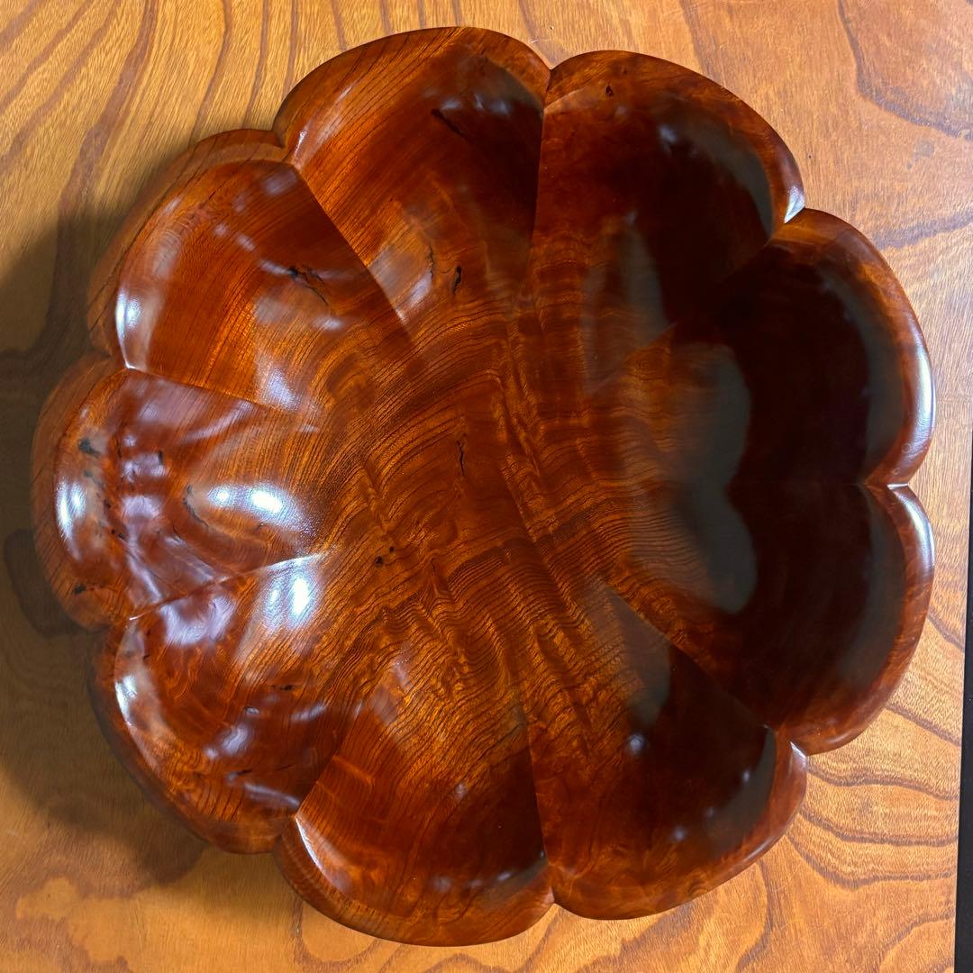 欅拭漆盛鉢 菜畠　雅代　漆器