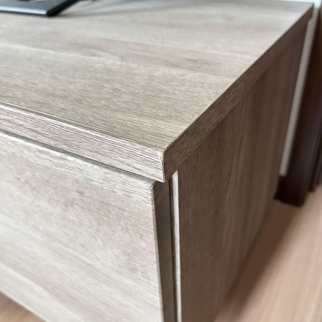 テレビボード 140cm ライトグレー