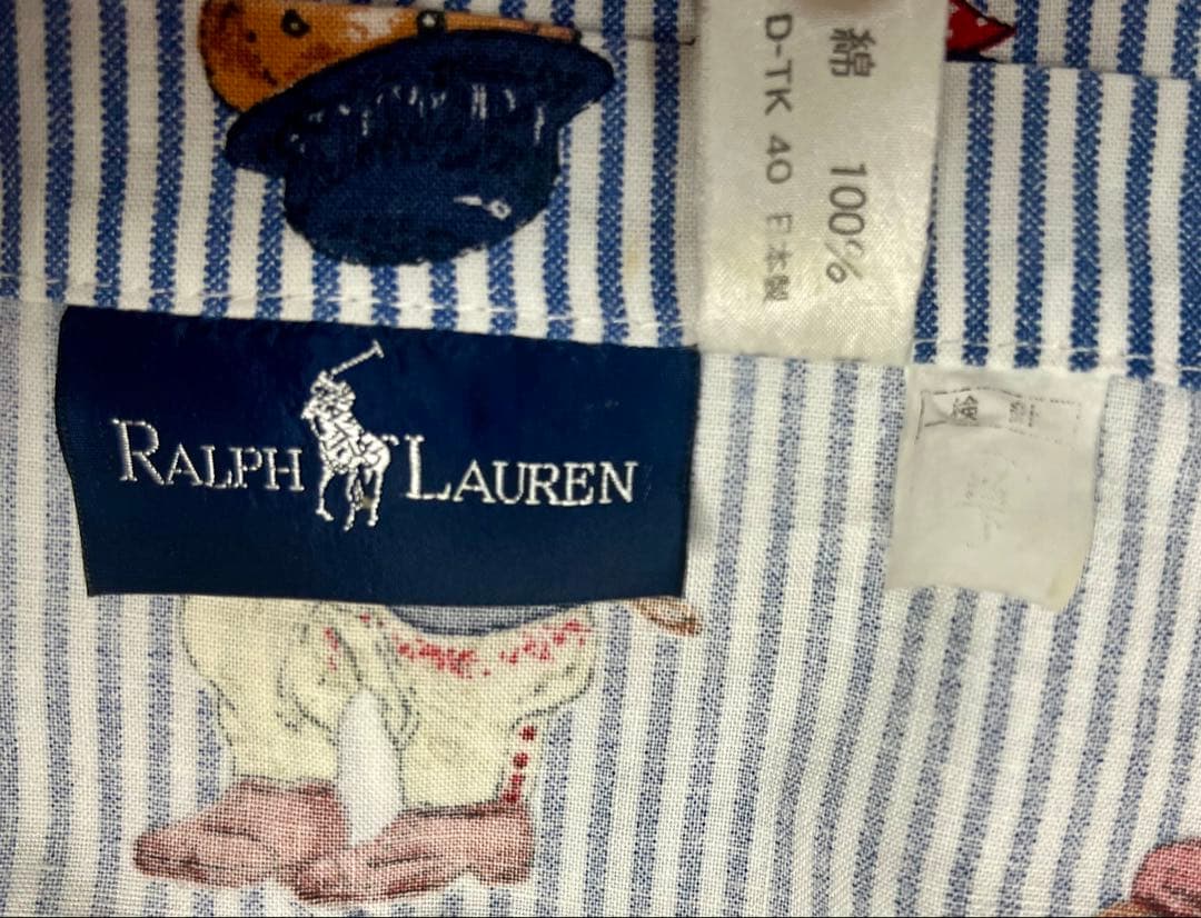 ✴︎Ralph Lauren✴︎ポロベア フラットシーツ ダブルサイズ