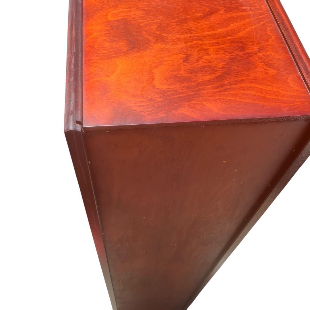 高級 無垢 四方棚 飾り棚 オープラック 収納家具 スリム棚　ヴィンテージ