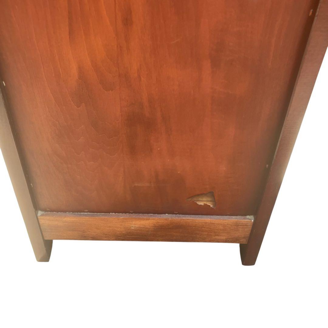 高級 無垢 四方棚 飾り棚 オープラック 収納家具 スリム棚　ヴィンテージ