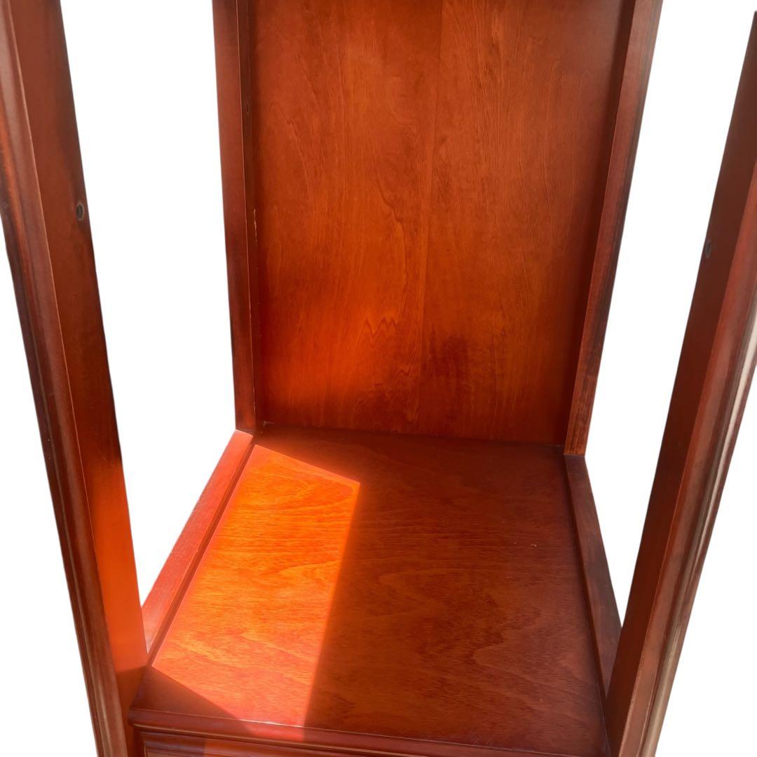 高級 無垢 四方棚 飾り棚 オープラック 収納家具 スリム棚　ヴィンテージ