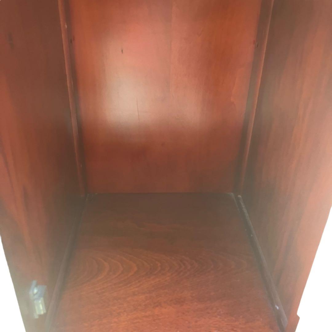 高級 無垢 四方棚 飾り棚 オープラック 収納家具 スリム棚　ヴィンテージ