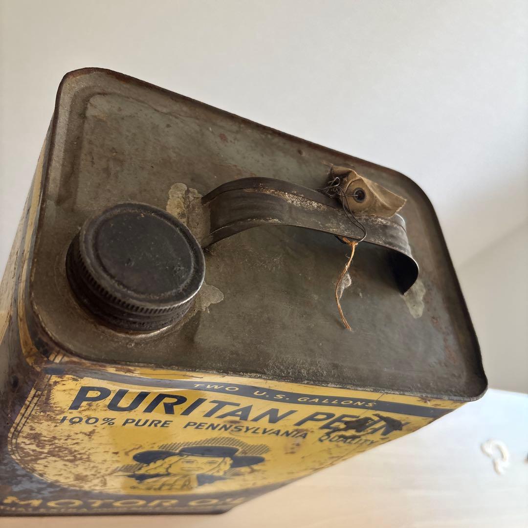 希少ビッグサイズ　VINTAGE PURITAN PENN オイル缶アンティーク