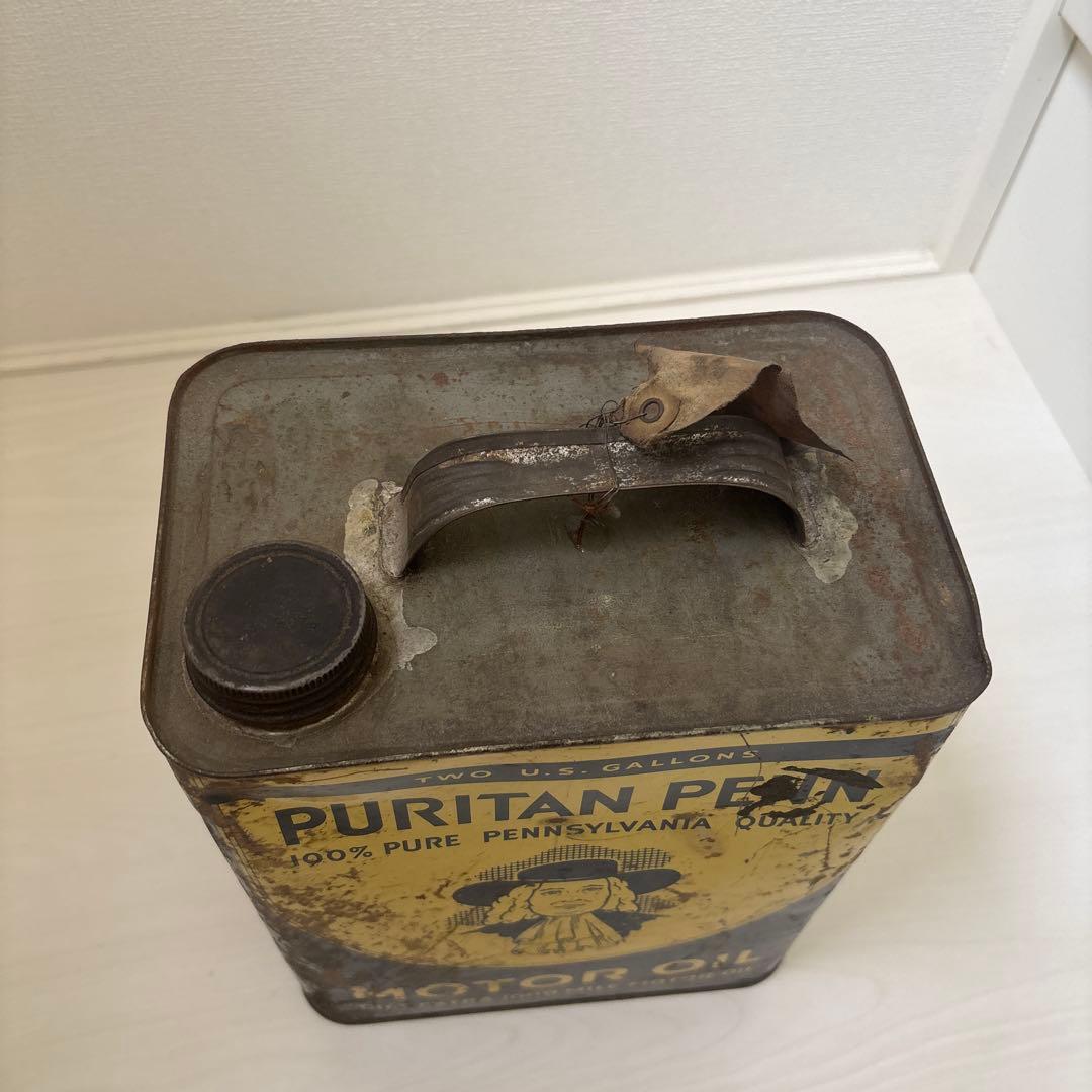 希少ビッグサイズ　VINTAGE PURITAN PENN オイル缶アンティーク
