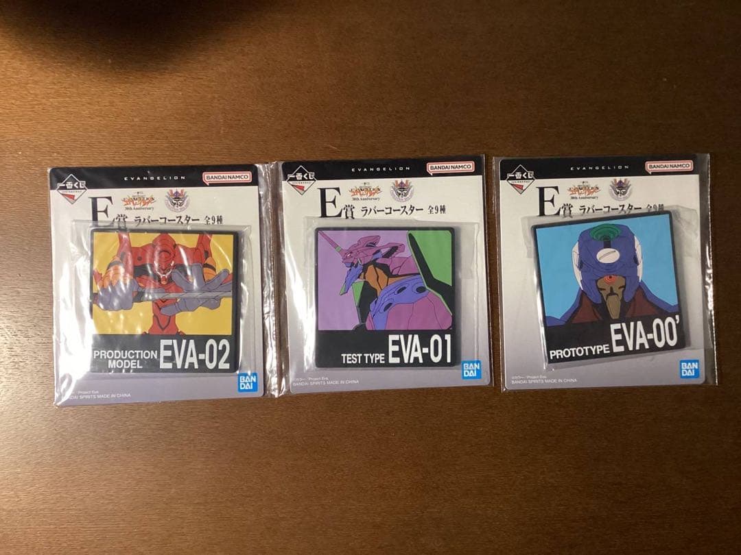 一番くじ 新世紀エヴァンゲリオン B賞、C賞、D賞、E賞　計6点セット