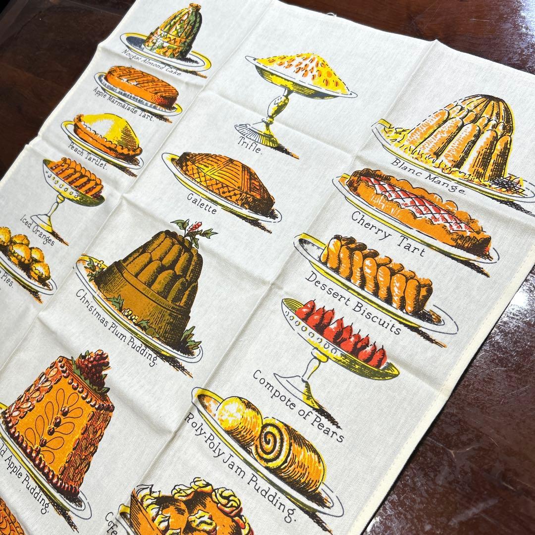 オックスフォード大の蔵書】ティータオル PAST TIMES社 英国製 希少