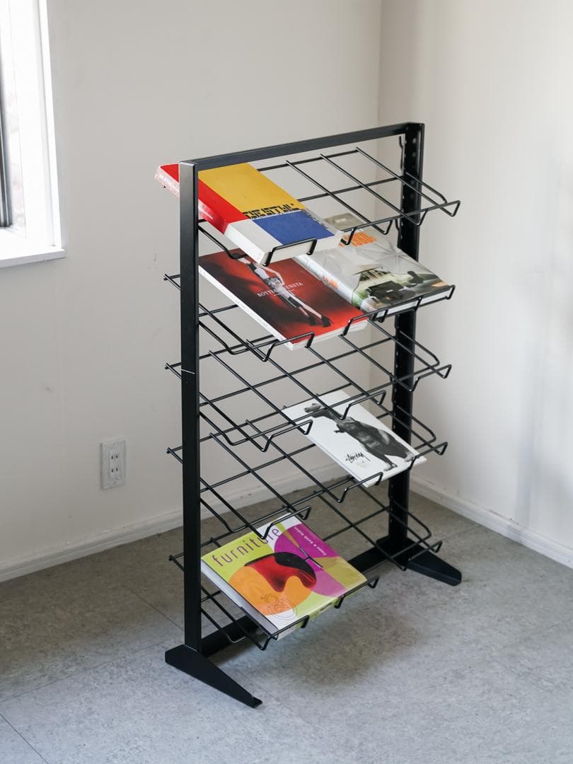 \"SANYO\" ワイヤー マガジンラック / スチールラック ミニマル モダン