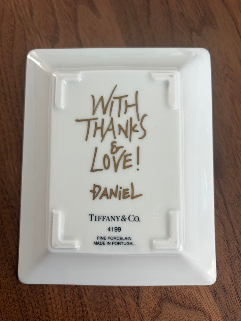ティファニー　ダニエルアーシャム　メッセージ入りトレー　トレイ