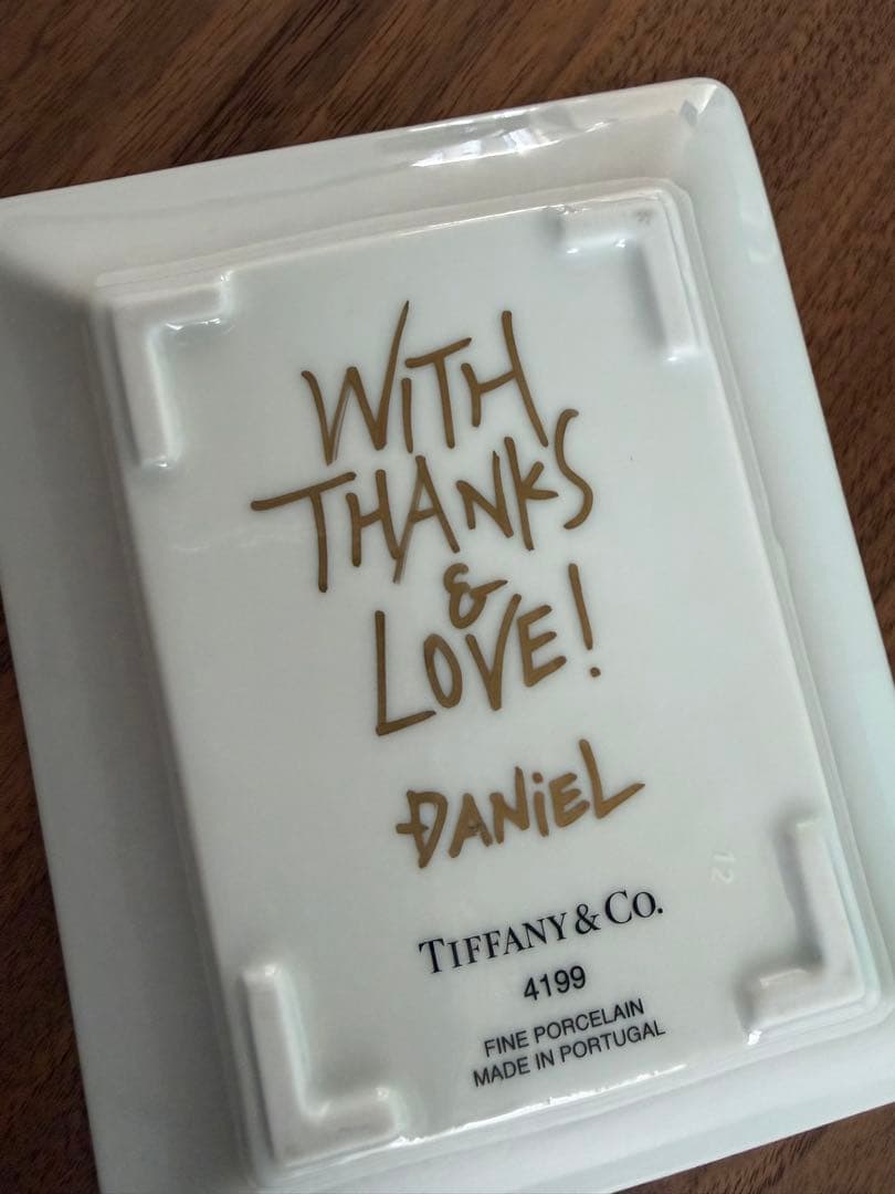 ティファニー　ダニエルアーシャム　メッセージ入りトレー　トレイ