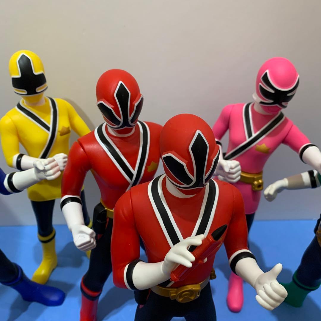 侍戦隊シンケンジャー ビックソフビ人形6体セット 使用品 - メルカリ