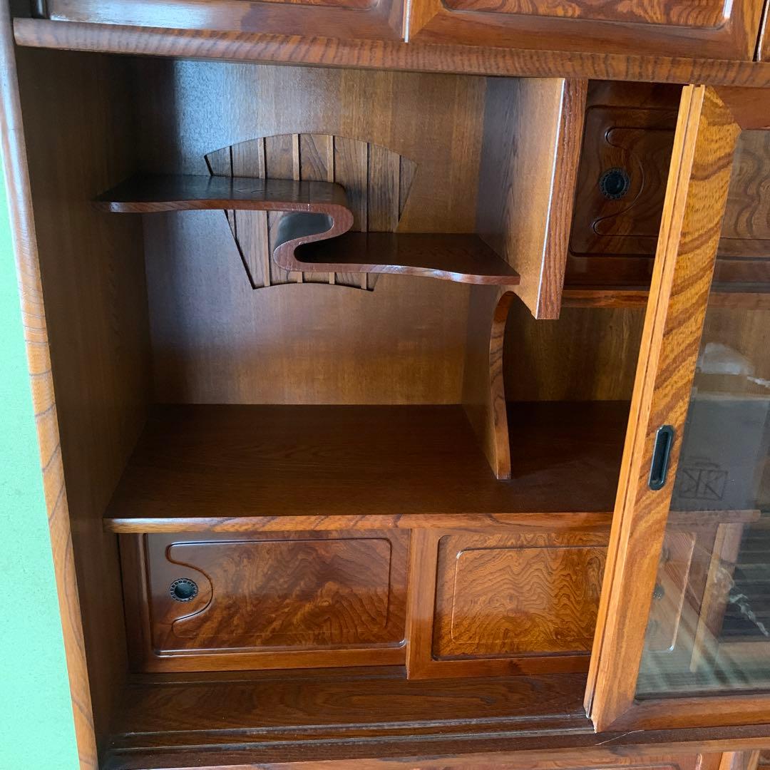 和風飾り棚　茶箪笥