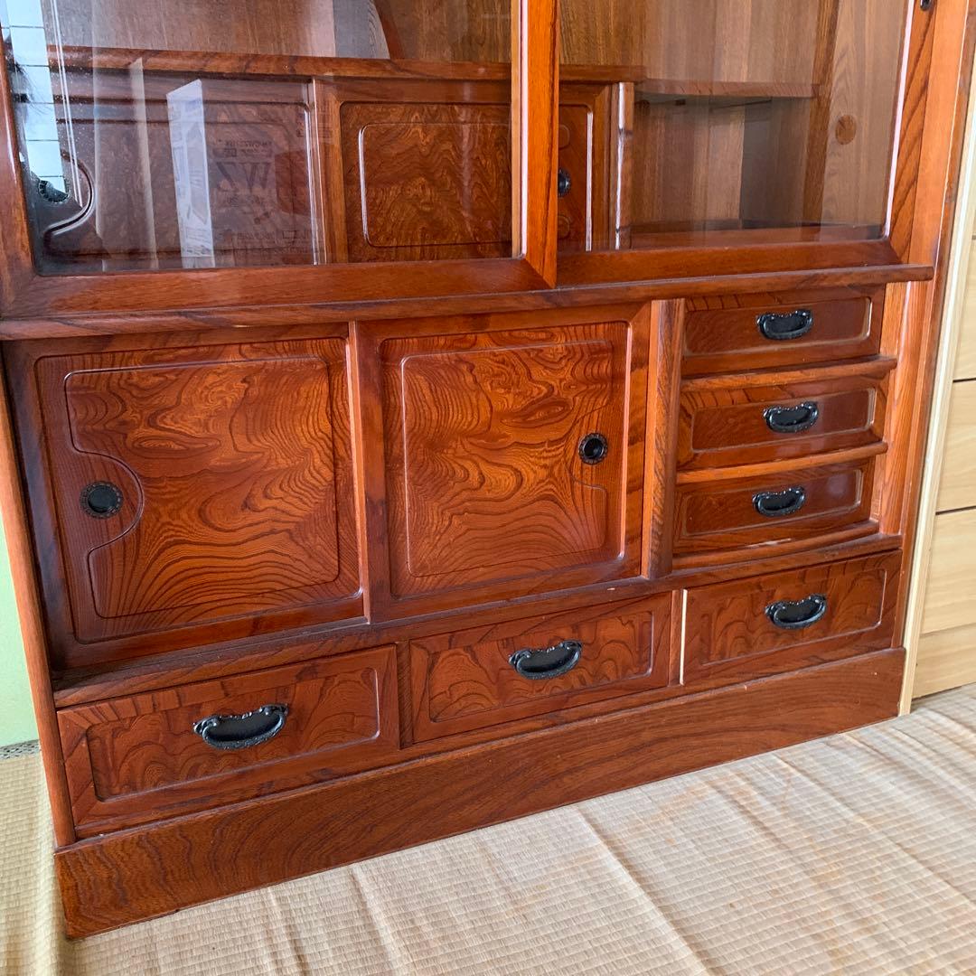 和風飾り棚　茶箪笥