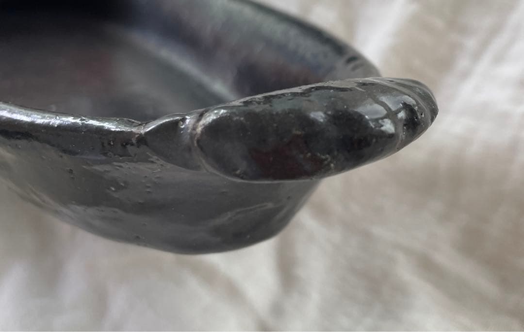 長峰菜穂子さん 耐熱皿 黒 ブラック 楕円 オーブン - メルカリ