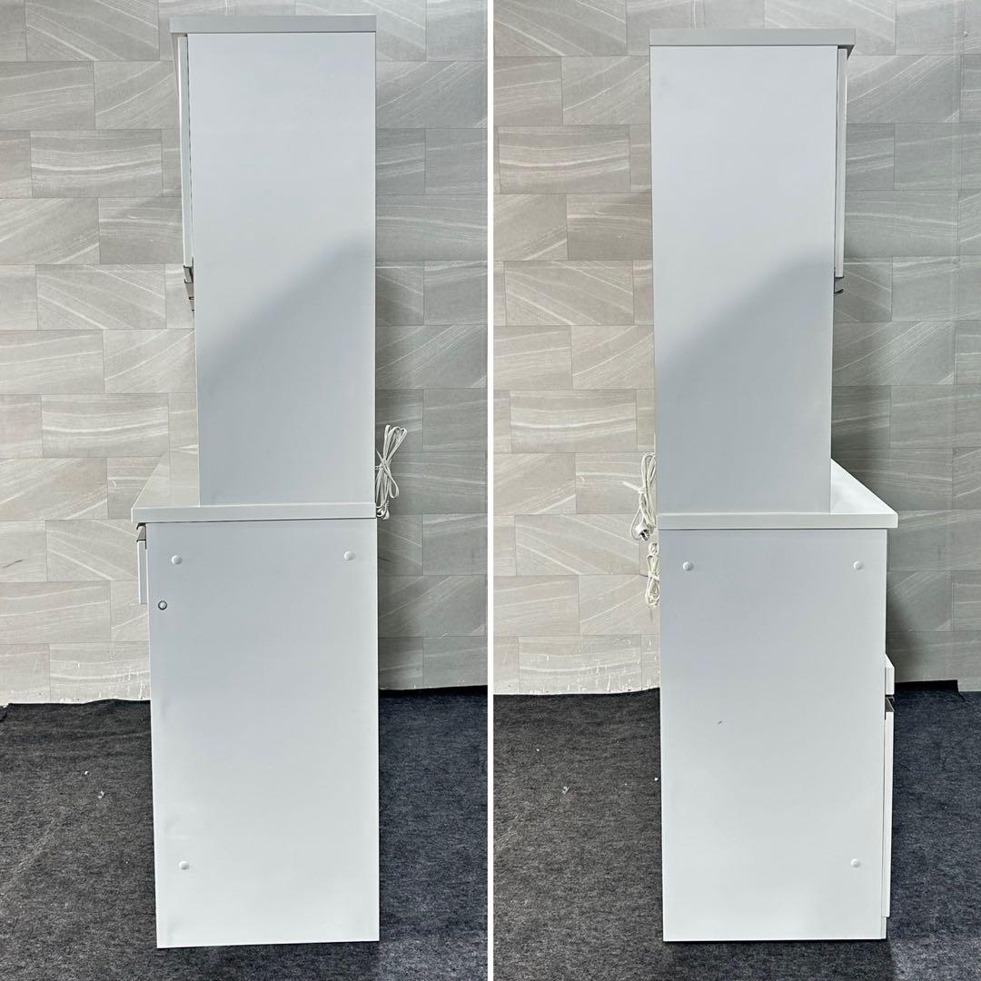 ニトリ 食器棚 リガーレ 160cm ホワイト キッチンボード d4805