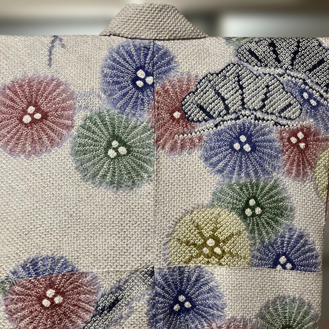 藤娘きぬたや　正絹　四つ身着物