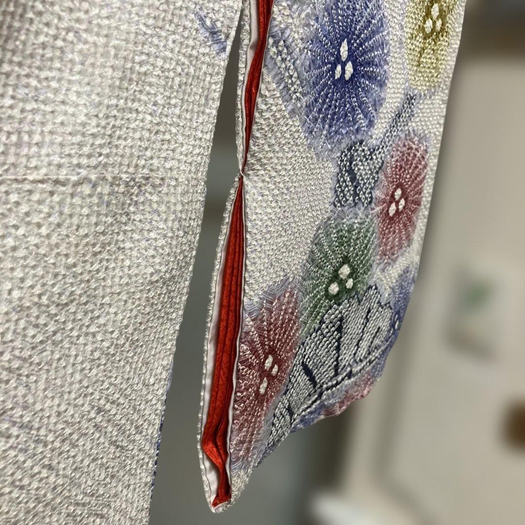 藤娘きぬたや　正絹　四つ身着物