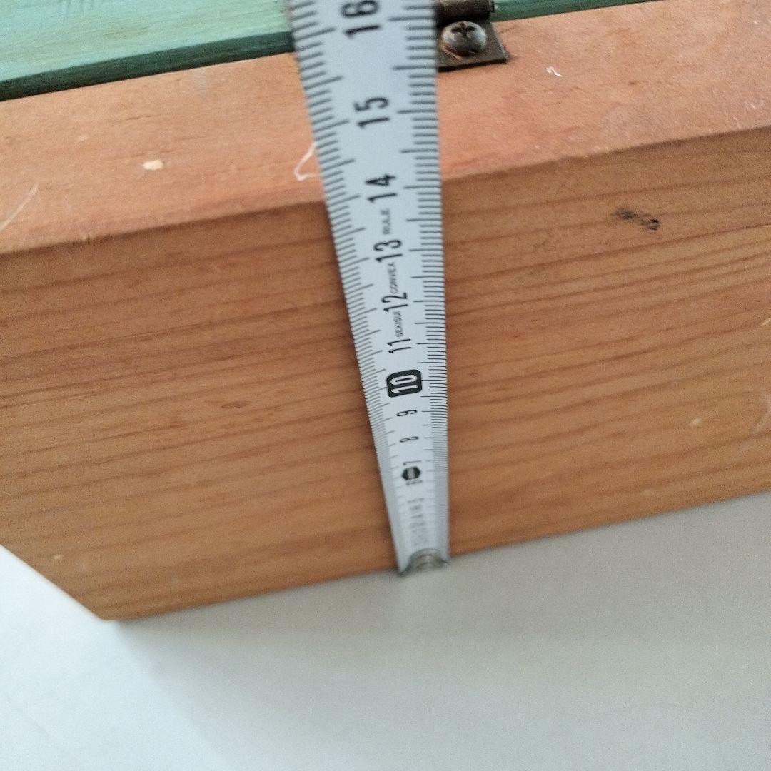 木製ラック ハート型扉 3段収納 トールペイント