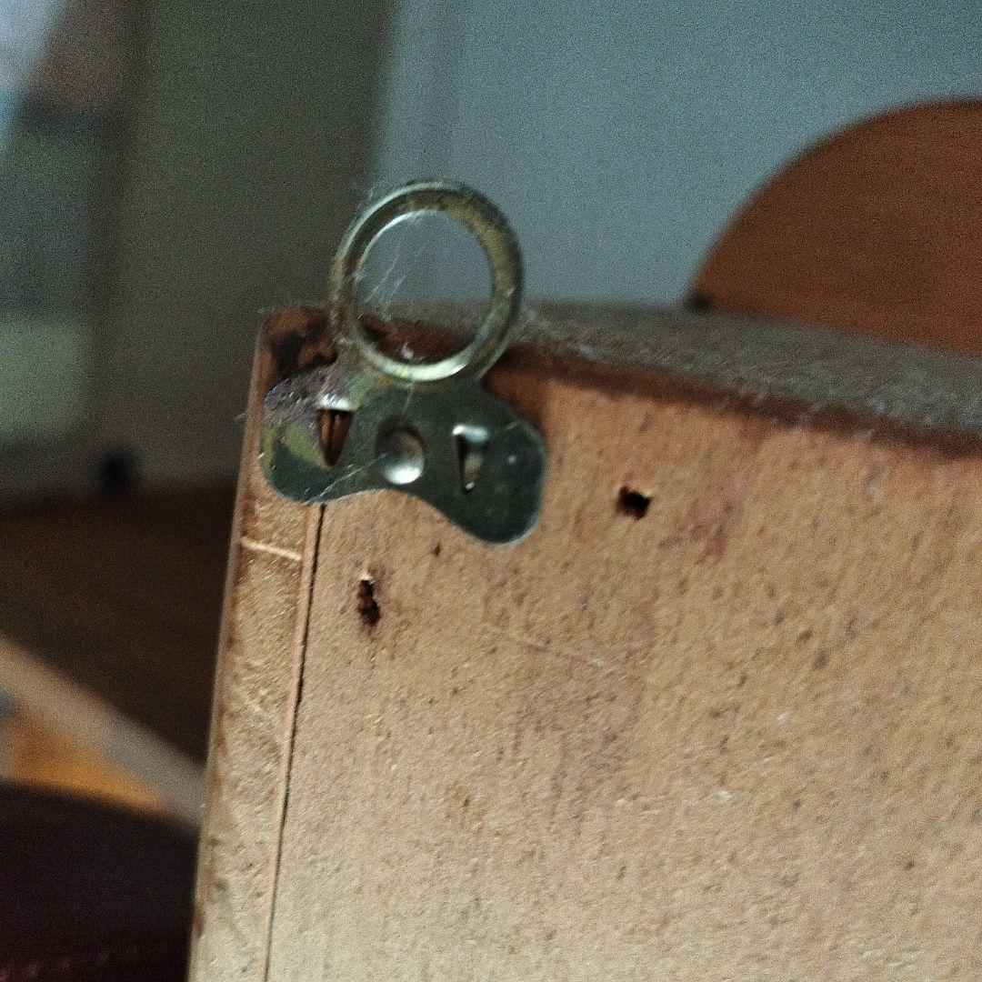 木製ラック ハート型扉 3段収納 トールペイント