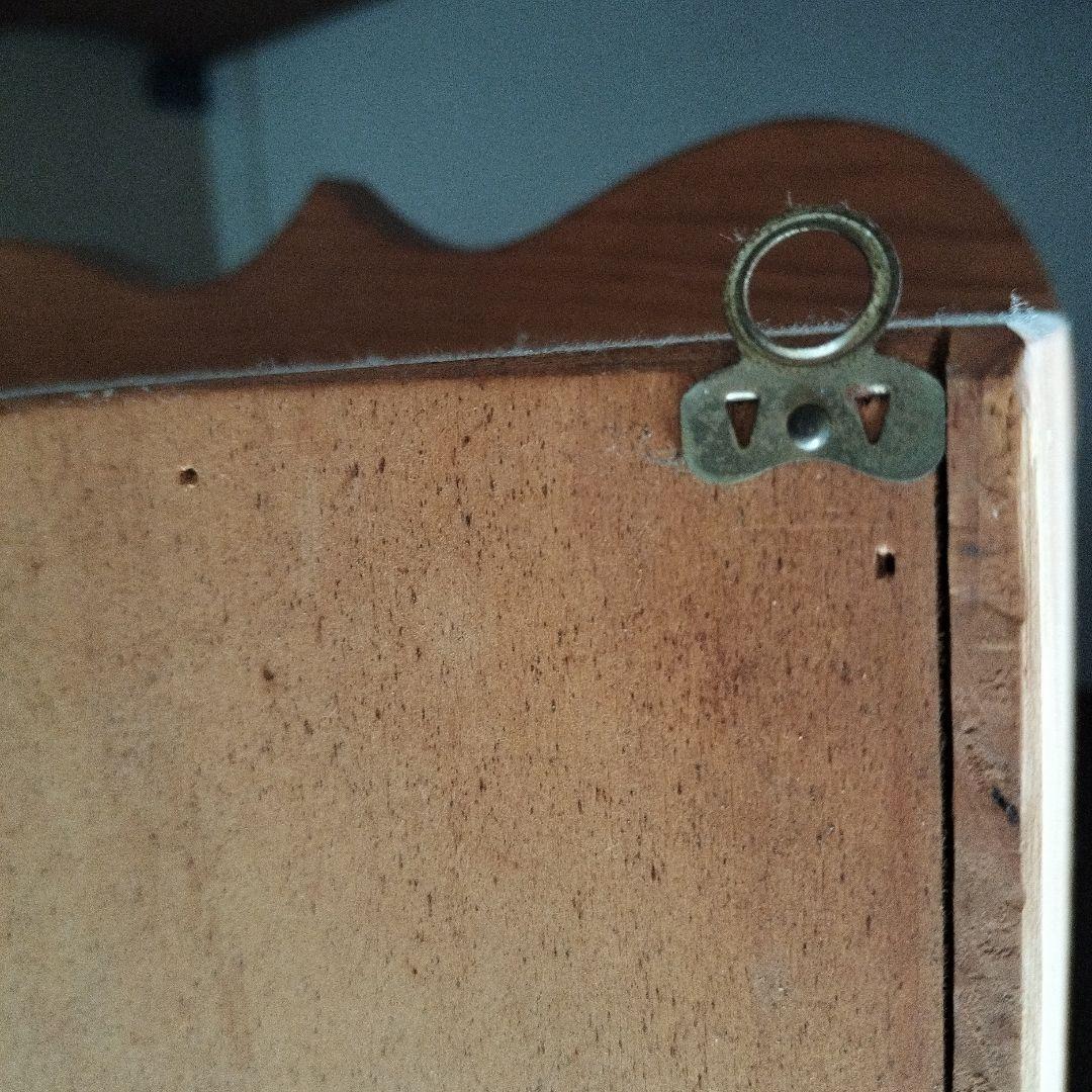 木製ラック ハート型扉 3段収納 トールペイント