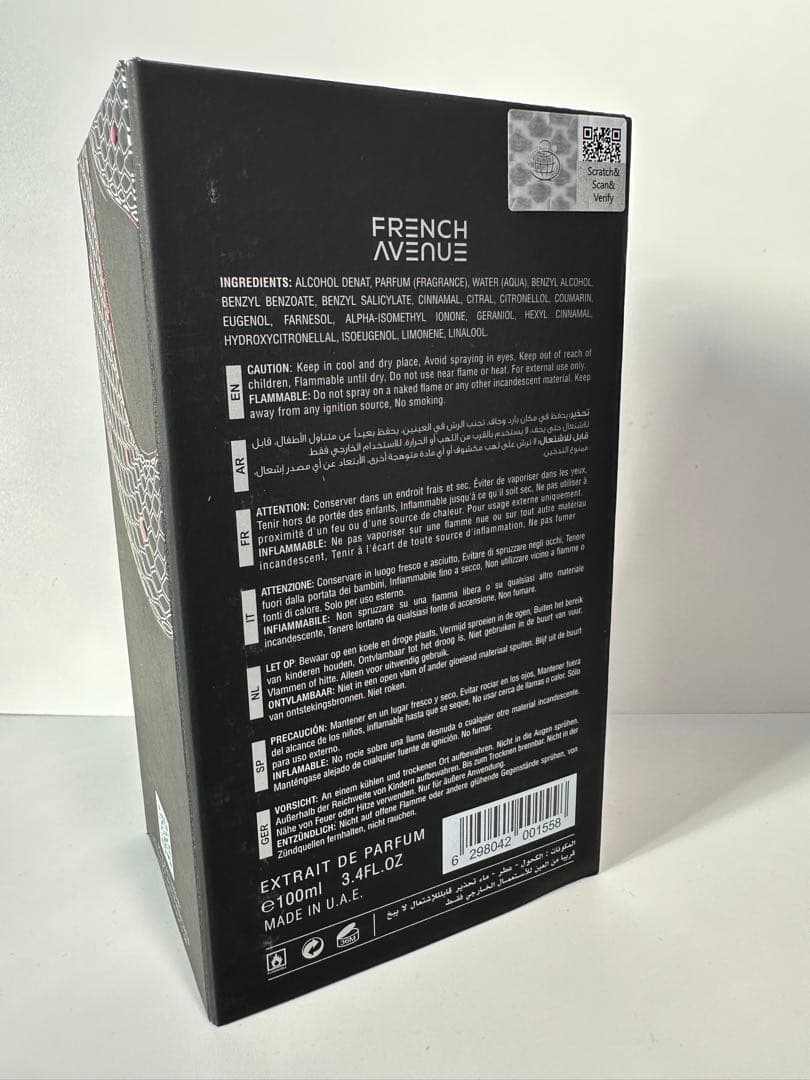 香水(男性用) French Avenue Vulcan Black Friday