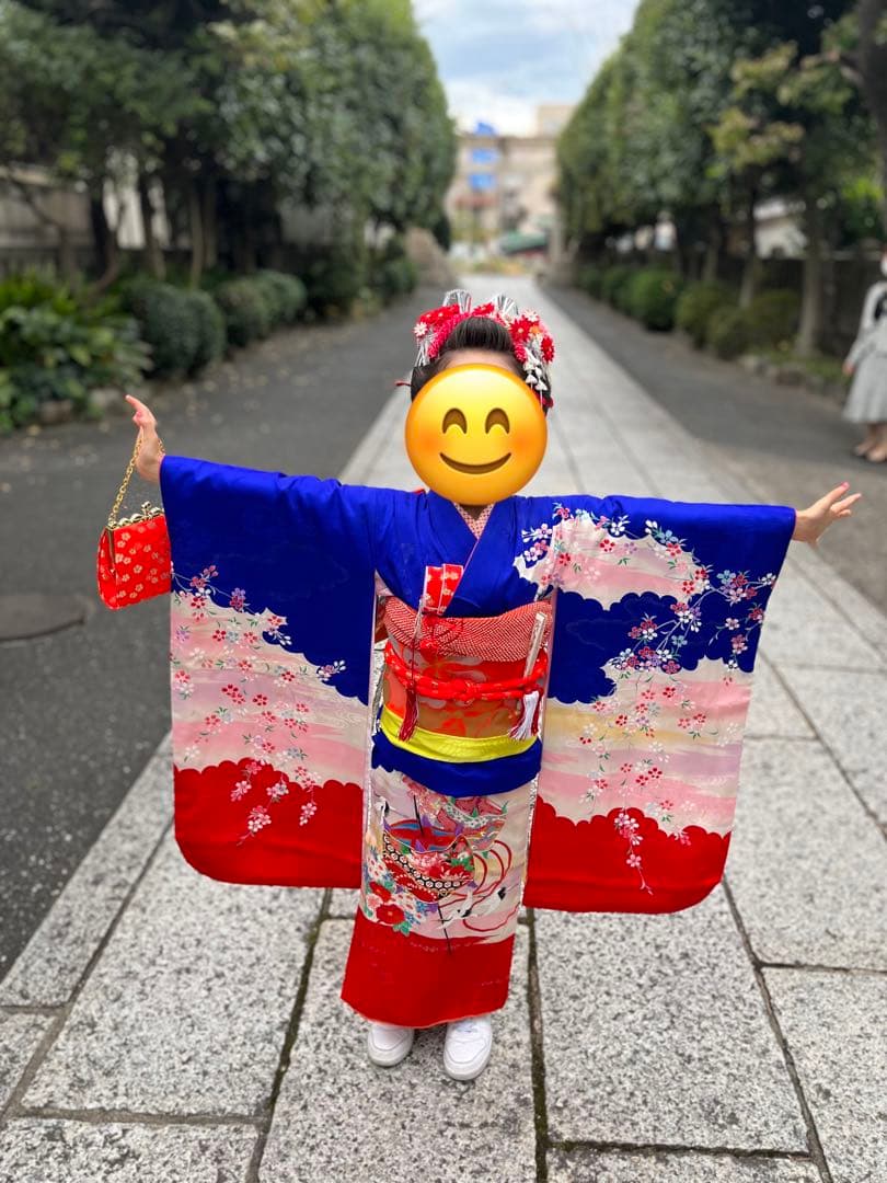 七五三　七歳　女の子　着物　七五三