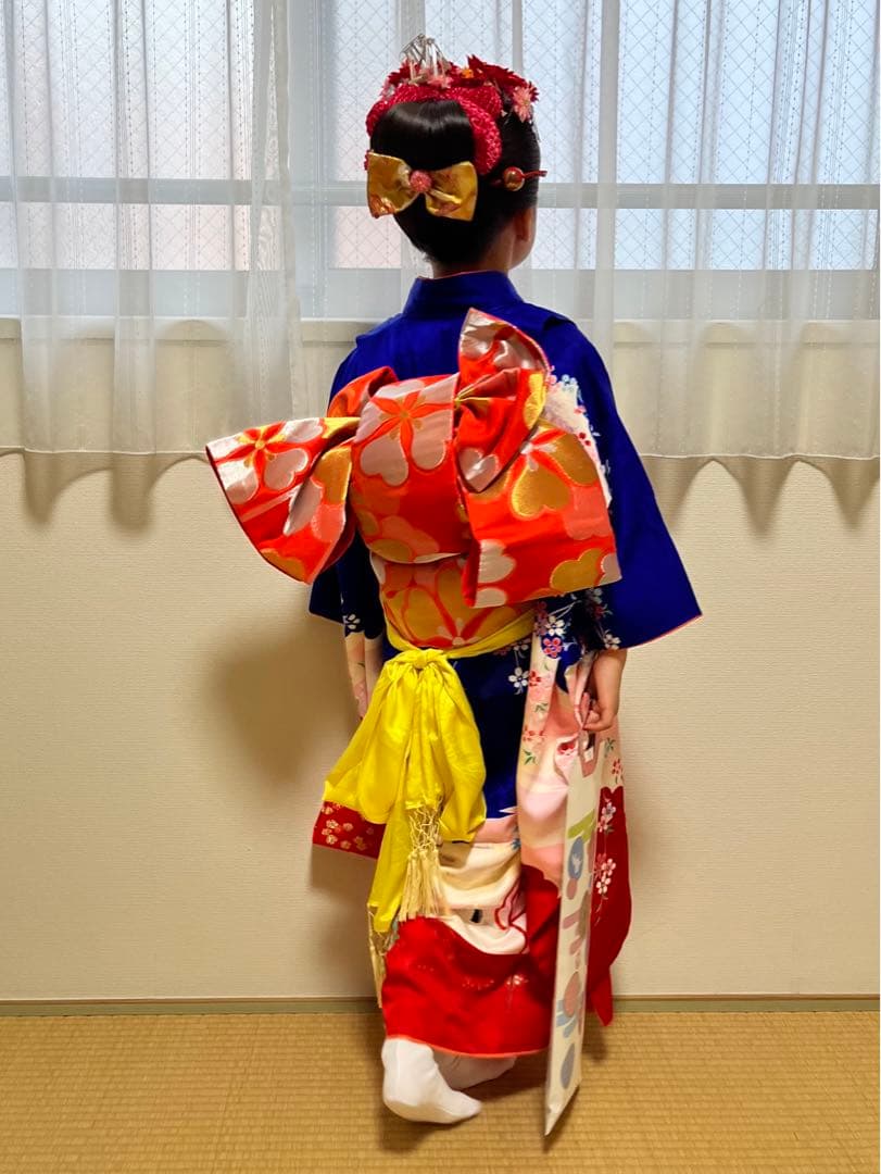 七五三　七歳　女の子　着物　七五三