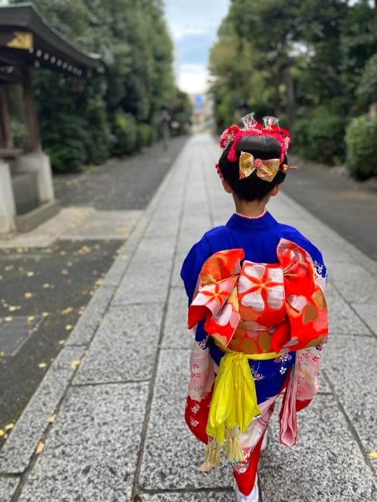 七五三　七歳　女の子　着物　七五三