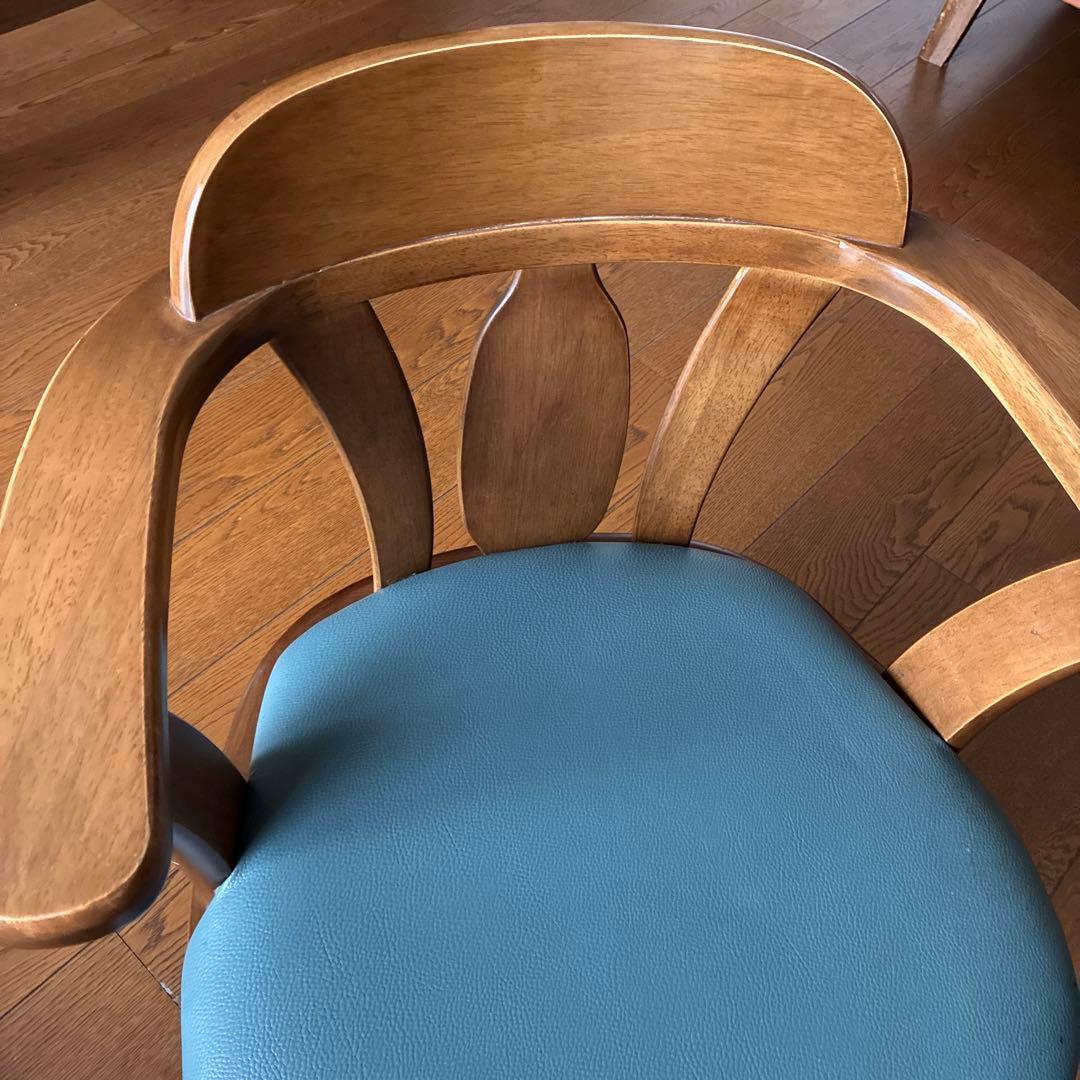 木製ダイニングチェア(回転可能)1脚