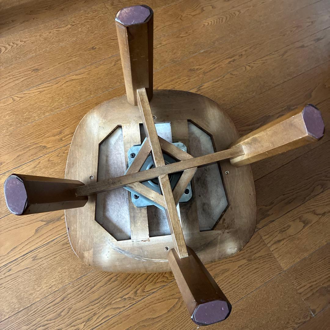 木製ダイニングチェア(回転可能)1脚