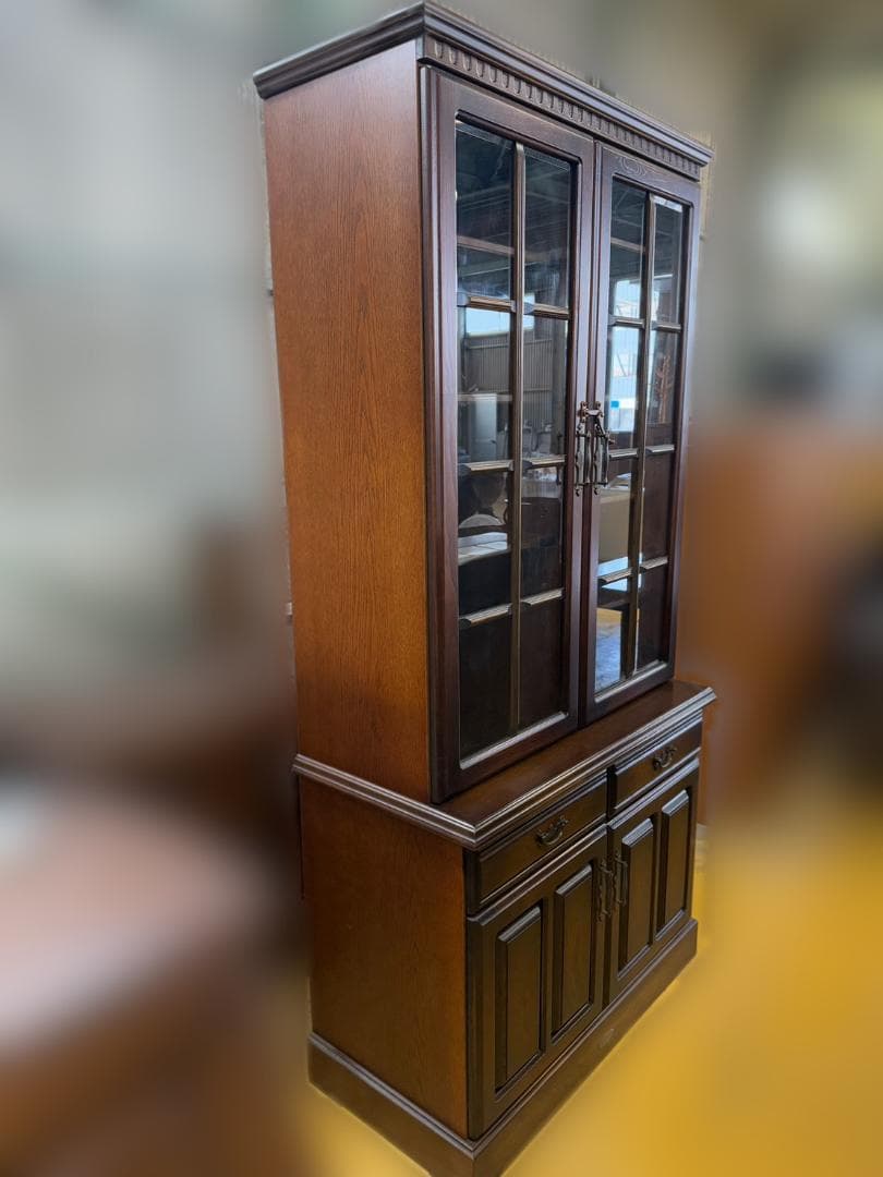 太田長 ATLANTA アトランタ ガラス扉 縦型キャビネット