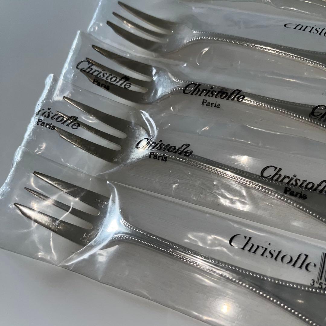 新品 Christofle クリストフルフォーク 6本セット バールシリーズ