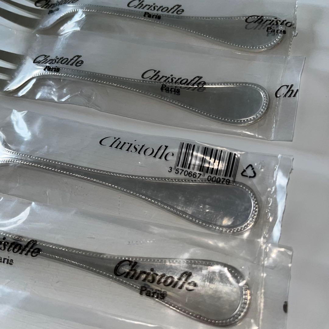 新品 Christofle クリストフルフォーク 6本セット バールシリーズ