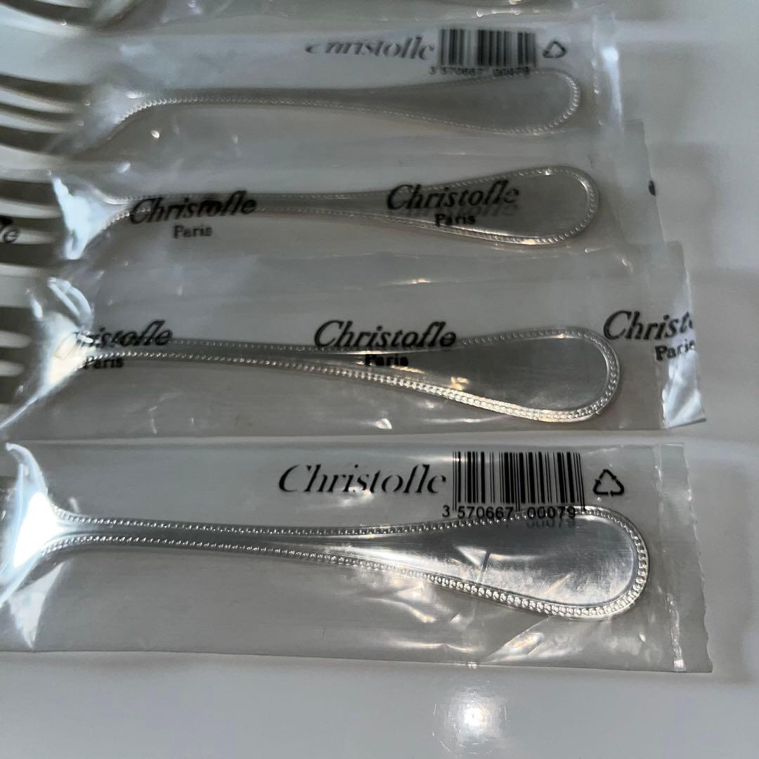 新品 Christofle クリストフルフォーク 6本セット バールシリーズ