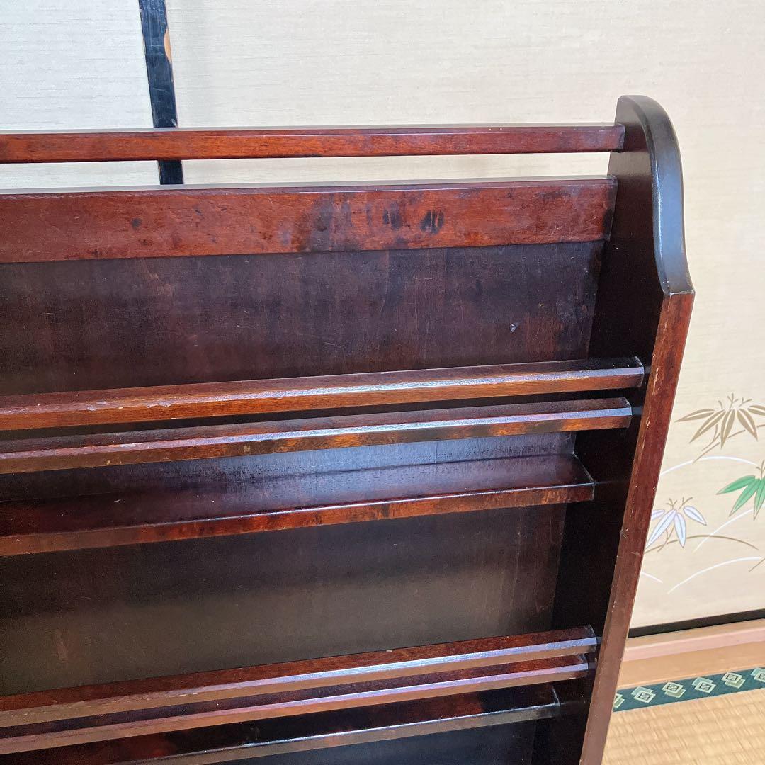 北海道民芸家具 樺無垢材 スリッパラック マガジンラック 民芸家具 古家具