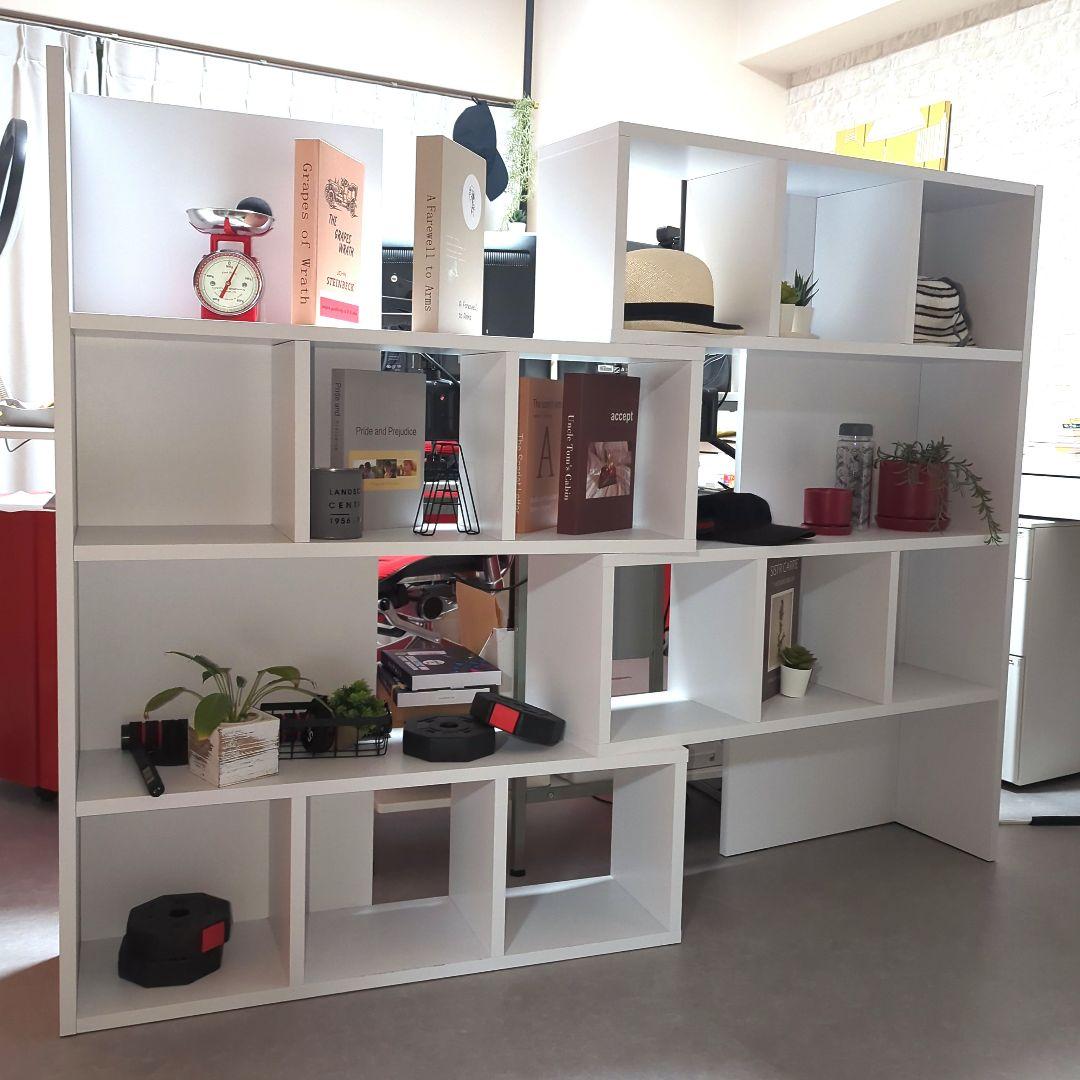 こ*け様 arne アーネ オープンラック ホワイト4段×3列 白 フリーラック