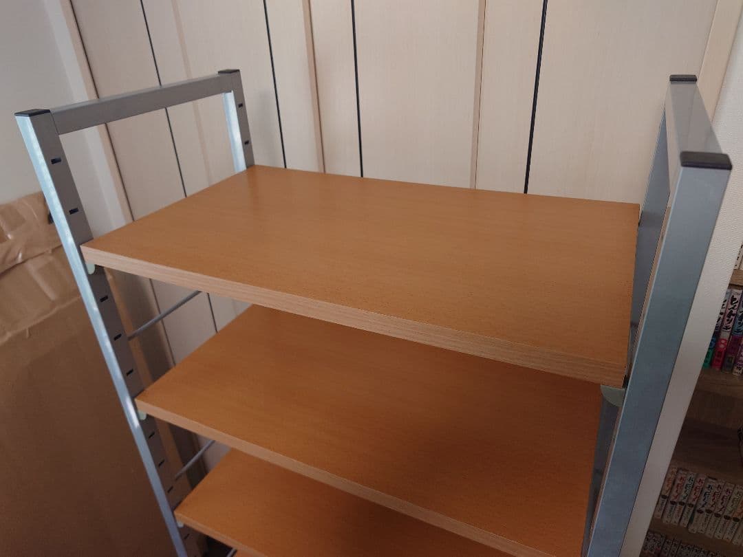 メタルフレーム製オープンシェルフ 6段