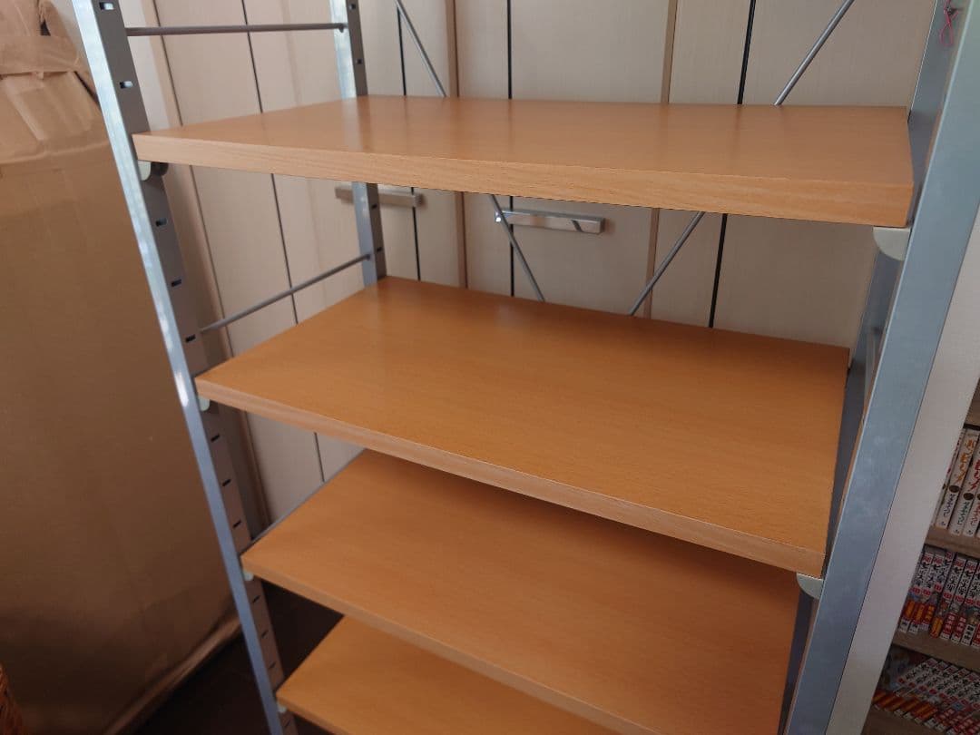 メタルフレーム製オープンシェルフ 6段