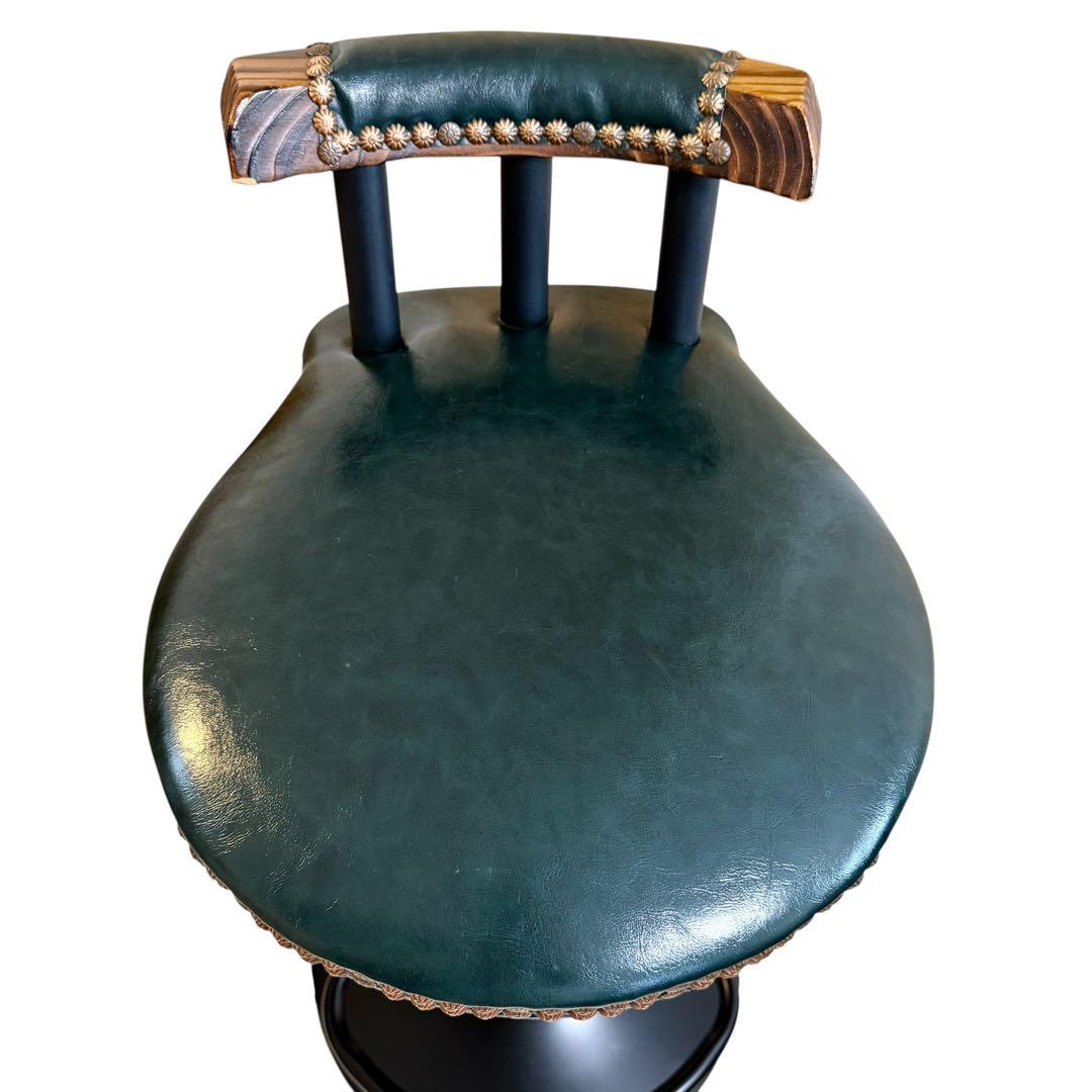 【ヴィンテージ】回転式 バーチェア 2脚セット 昇降式 カウンターチェア レトロ